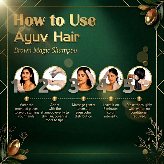 Ayuv Hair Brown Magic Shampoo