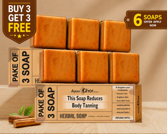 Buy 3 Get 3 Free Magic Soap- Sandal Wood and Saffron Soap